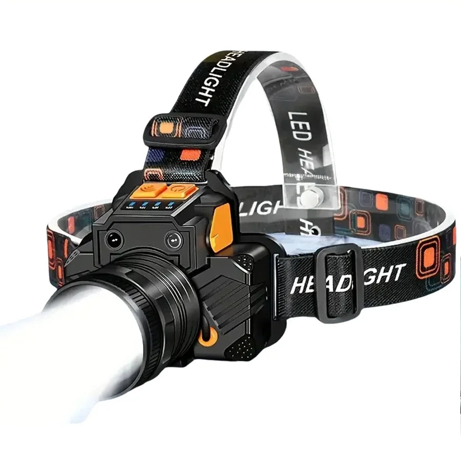 T6 LED Induction Headlamp Rechargeable Powerful Sensor LED Headlight Ultra Bright Head Flashlight For Camping Fishing Working