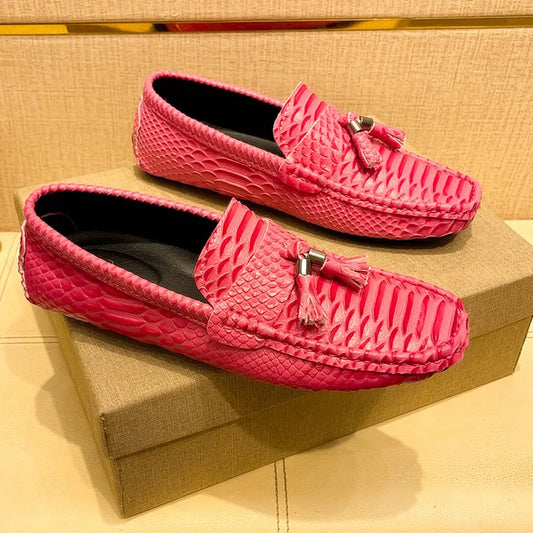 Summer Mens Outdoor Anti-slip Comfort Soft High Quality Men Breathable Flat Driving Shoes New 2026 Classic Casual Loafers