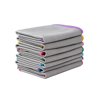 3/5pcs Polishing Microfiber Cleaning Cloth for Glass Wine Miracle Free Lint Free Wipes Household Auto Detailing Bathroom Cleaner