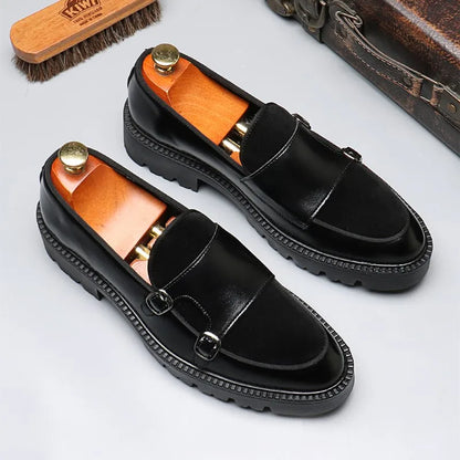 DIMANYU Men's Loafers Pointed Toe 2026 New Autumn British Style Slip-On Casual Thick-Soled Large Size Moccasins