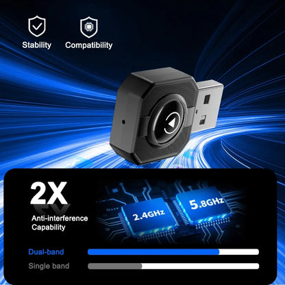 Wireless CarPlay Box 2 in 1 Mini AI Box for Car Plug and Play Adapter for iPhone Android Auto Smart Multimedia Easy Install