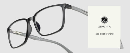 ZENOTTIC Fashion Square Anti Blue Light Blocking Reading Glasses Men Sport Readers Eyewear Unisex Anti Glare Computer Eyeglasses