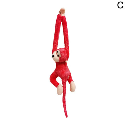 Colorful Long-arm Monkey Plush Stuffed Dolls Children's Animal Plush Toys Creative Curtain Dolls Hanging Monkeys Decorative Gift