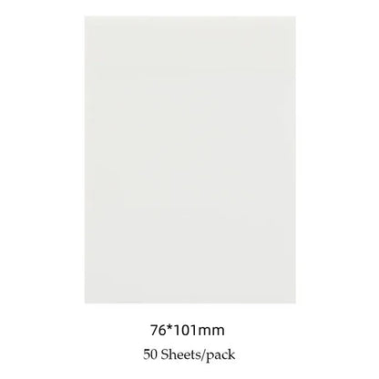 50 Sheets/pad Transparent Sticky Notes Pad Waterproof Self-Adhesive Clear Memo Message Reminder Home Office School Supplies