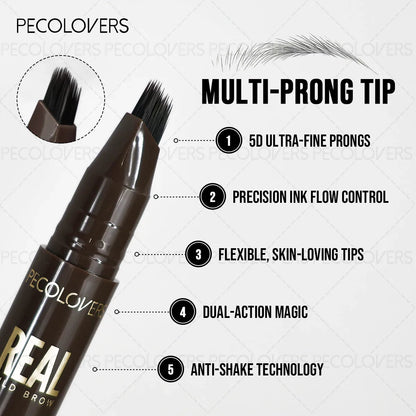 1PC Liquid Eyebrow Pencil - Multi-Function Hairline Filling, Ideal for Holiday Makeup (Christmas)