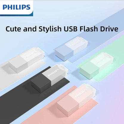 PHILIPS Cute 128GB USB Flash Drive Novelty Soft Silicone Memory Stick USB Thumb-Drive Cartoon for PC/Tablets/Mac/Laptop