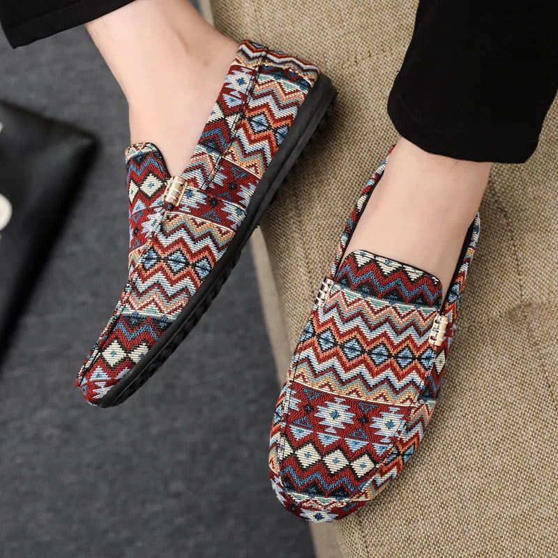 Summer Slip-on Shoes Man Loafers Comfortable Breathable Men's Casual Shoes Lightweight Flat Designer Shoes For Men Lazy Shoes