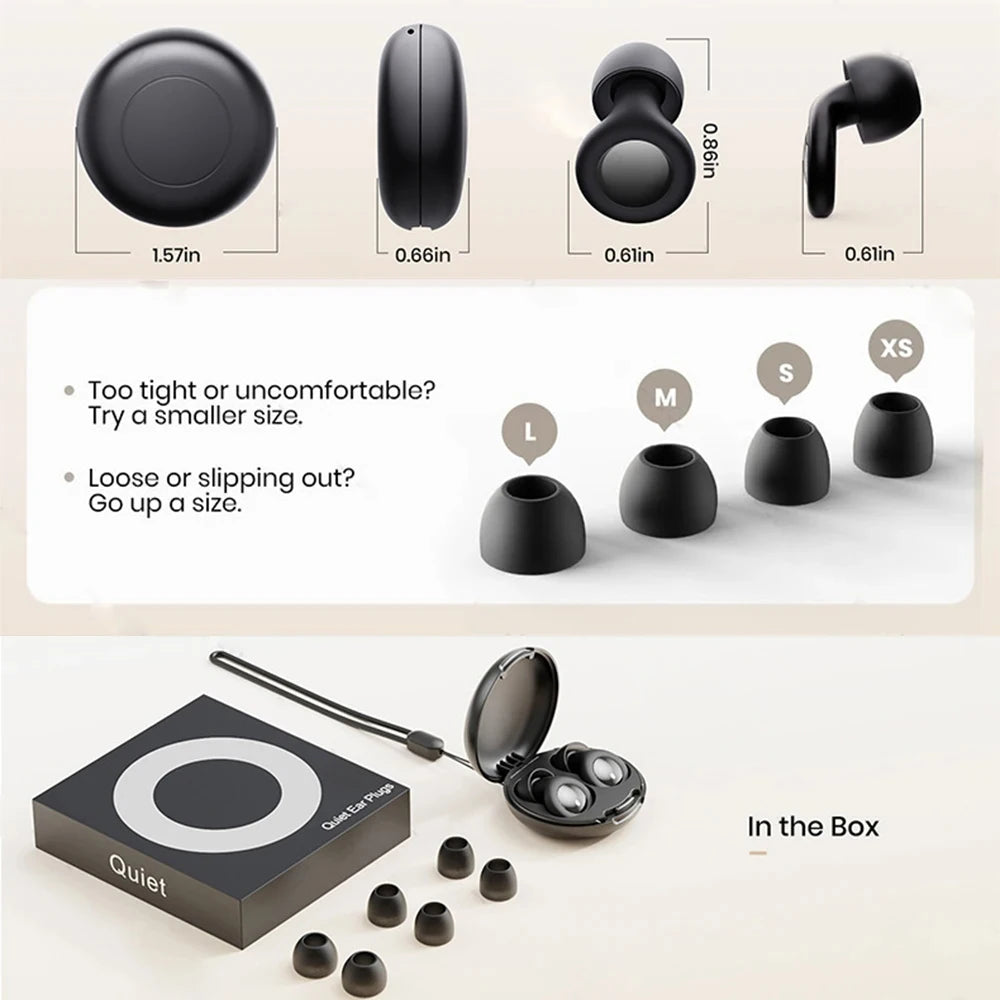 Soft Full Silicone Ear Plugs 25dB Noise Reduction Reusable Sleeping & Hearing Protection Earplugs for Concert