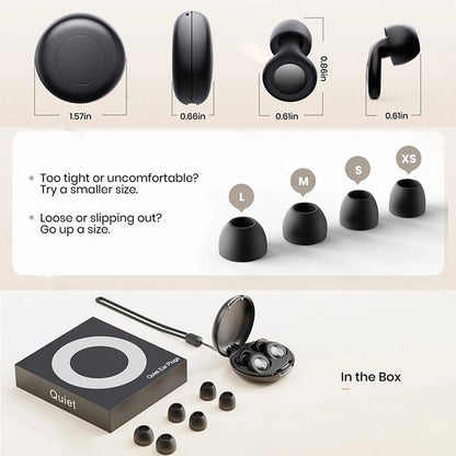 Soft Full Silicone Ear Plugs 25dB Noise Reduction Reusable Sleeping & Hearing Protection Earplugs for Concert