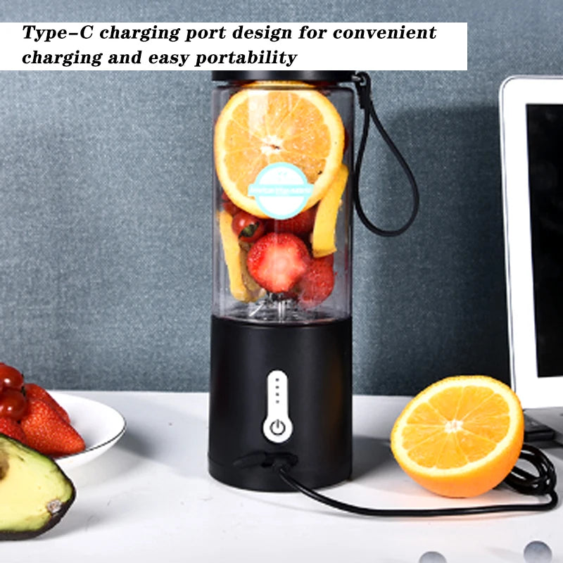 New 150W Powerful Juicer USB 4000mAh Battery Multi-use Juice Cup Grinder Outdoor Portable Fresh Fruit Blender Smoothie Juice Cup
