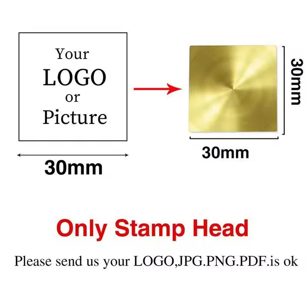 Logo Customize Clay Seal Set -22/25/30/35/40/50mm Customizable Pottery Design Craft Tool for Pottery Ceramic Custom Letter Stamp