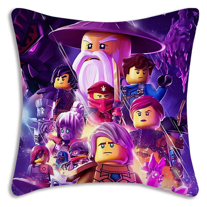Pillow Covers Cartoon For Game Ninjagos Sofa Decorative Home Double-sided Printing Short Plush Cute Cushion Cover