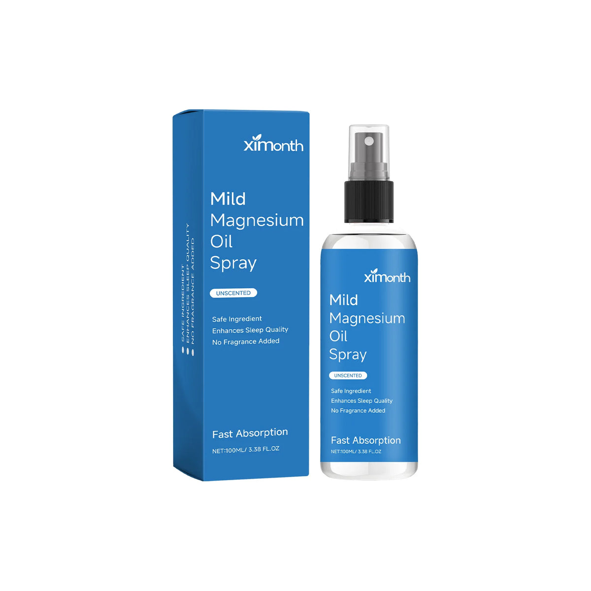 Organic Magnesium Oil Spray Promotes Calmness Better Sleep And Relaxation Helps With Deep Sleep Muscle Body Anxiety Ease Spray