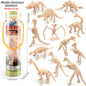 12pcs/set Dinosaur skeleton model Toys Fossil Skeleton Simulation Model Set Mini Action Figure for Children Birthday Gifts