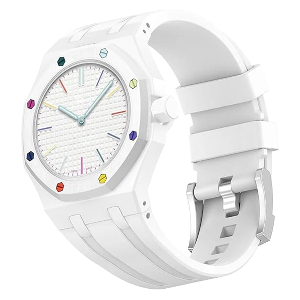 PC Case+Silicone Strap for Swatch X AP Royal Pop Pocket Watch Changer To Wristwatch Integrated Modification Accessories