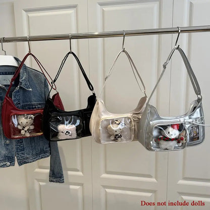 Crossbody Pain Bagzippered Bag Kawaii Bag Girl 2025 Korean Ita Bag Female Japanese Designer Preppy Handbag Shoulder Bag Pain Bag