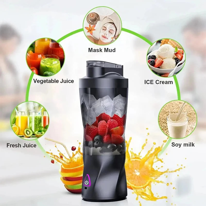 Juicer Machine Kitchen Accessories Battery Extractor Portable Blender Cold Press Smoothie Water Bottles Fruit Slow Blenders