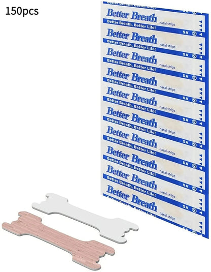 150pcs Breathing Nasal Strips Right Way Stop Snoring Anti Snoring Strips Easier Better Breathe Health Care Sleeping Well