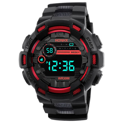 Fashion Men‘s Watch Waterproof Sports Digital Watches Men Large Dial Electronic Wristwatch Clock for Boys Child Reloj Hombre
