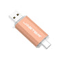 TYPE-C USB Flash Drive 128GB OTG Pen Drive 64GB Creative Business Gifts Memory Stick 32GB Golden Pink Pendrive Blue Red U Disk