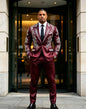 Elegant Wedding men's suits and separates Jewelry Stones Ornament Prom Blazers Customized 2 Pieces Groom Formal Party Tuxedos