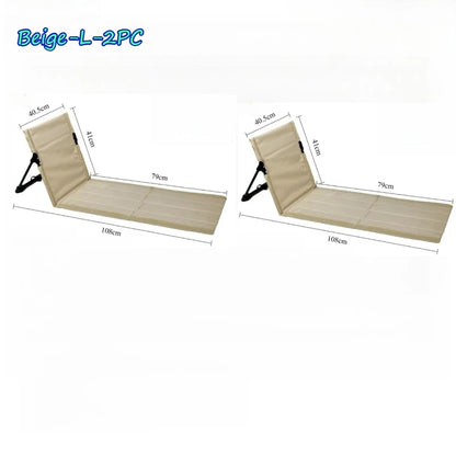 Beach Chair Camping Chairs Fishing Backrest Chairs Garden Park Single Lazy Chair Portable Folding Beach Lounger Outdoor Gears
