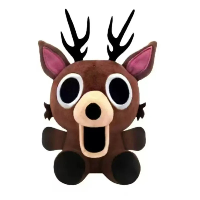 2026 New 99 Nights in The Forest Plush Toy Game The Deer Monster Stuffed Animal Cute Q Version Elk Doll Halloween Gift GG025