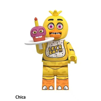 NEW FNAF Nights Game Figure Mini Figures Building BlocksSkeleton Thriller Toys gift kids toys mould king