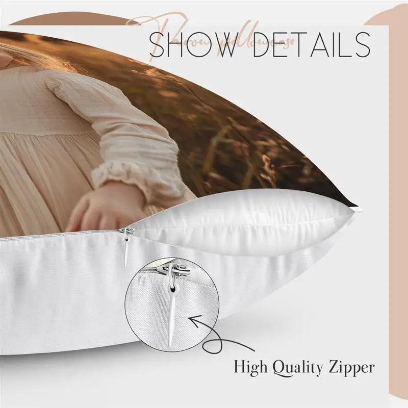 Custom Cushion Cover With Pictures Logo DIY Customized Throw Pillow Case Home Decorative Wedding Pets Baby Print Pillowcase
