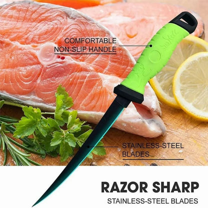 Fishing Knife 6 Inch Fillet Boning Knife Stainless Steel Cleaver Kitchen Professional Fruit Meat Cutting Fishes Slicing Knives