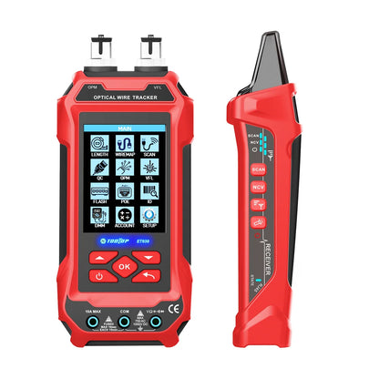 TOOLTOP Network Cable Tester 4 in 1 Multi-function Fiber Optical Power Meter Visual Fault Locator noise-free LAN Line Tracking