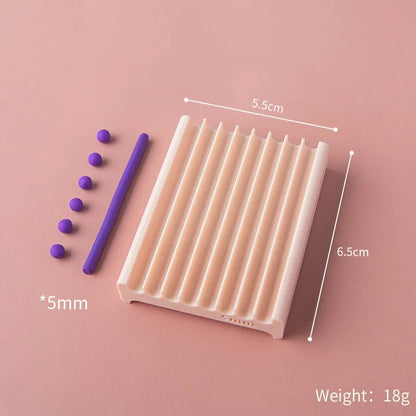 2-in-1 Rubbing Strip Soft Ball Mold Pottery Hand Rolling Shaping Maker for Clay Bead DIY Jewelry Earring Handmade Craft Supplies
