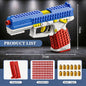 SIG17 Hanging Toy Gun Continuous Firing Building Block Pistol Shell Throwing Airsoft Blowback Toy Outdoor Shooting for Children