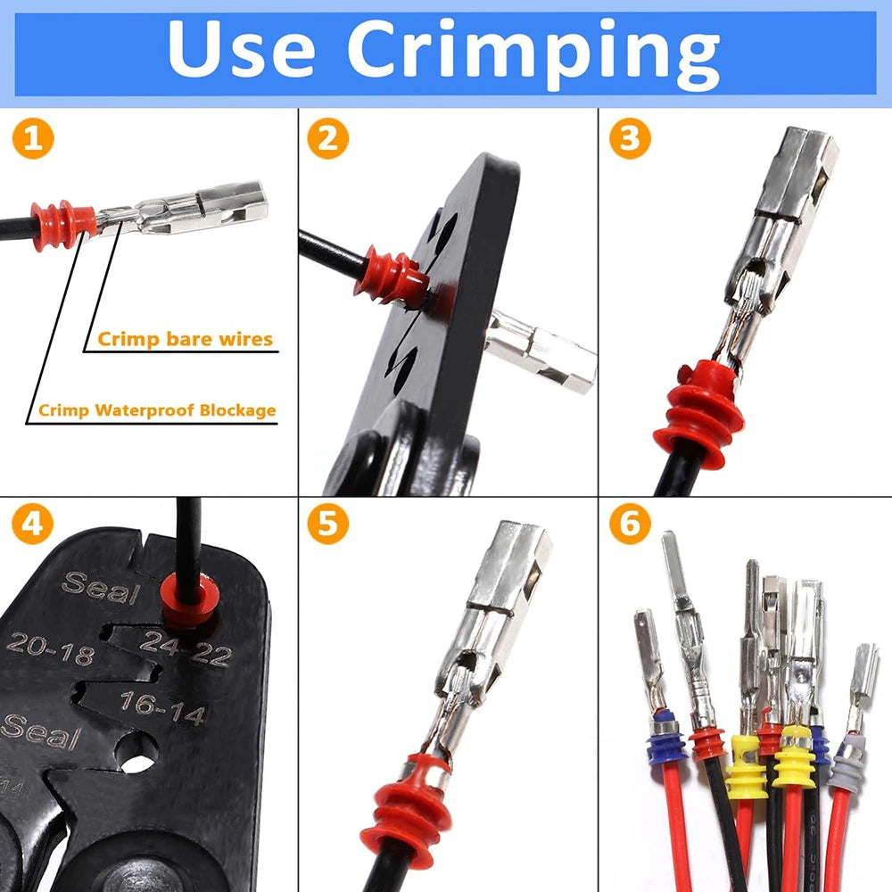 AASS-Terminal Pin Connectors Kit Auto Car Electrical Connector Pins Non-Insulated Plug Male Female Crimp Wire Terminal pin