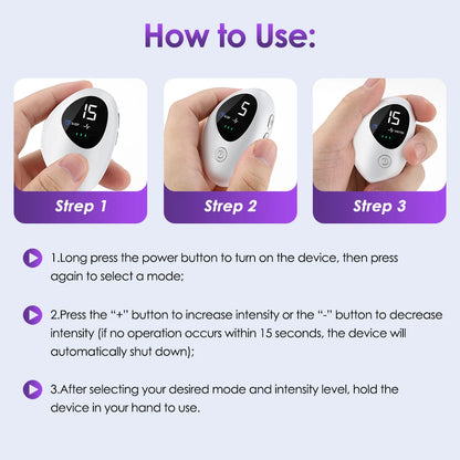 Handheld CES Sleep Aid Device for Insomnia Anxiety Pressure Relief Health Improve Sleep Palm Pulse Massager Smart Sleeper