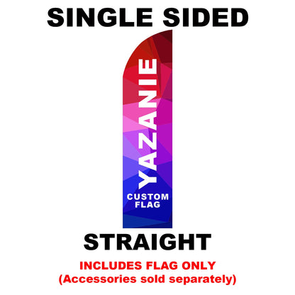 Single or Double Sided Custom Beach Feather Flag Advertising Swooper Teardrop Flag for Outdoor Business and Events Promotion
