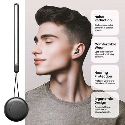 Soft Full Silicone Ear Plugs 25dB Noise Reduction Reusable Sleeping & Hearing Protection Earplugs for Concert