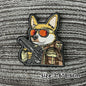 Cat Patch Embroidery on Clothes Cute Animal Morale Badge Tactical Equipment Hook and Loop Patches Backpack Stickers