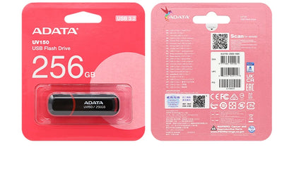 Original ADATA USB 3.2 Flash Drive UV150 32GB 64GB Pendrive Red Black Memory Stick High Quality U Disk for PC Smart TV