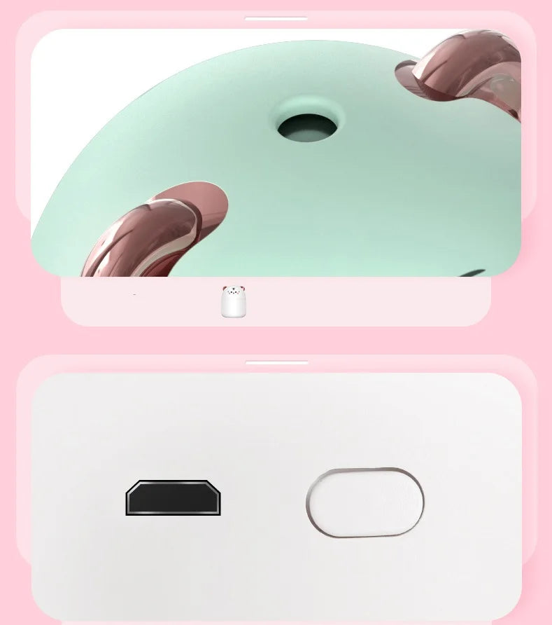 250ml New Desktop Humidifier With Colorful Atmosphere Light Cold Mist Aroma Diffuser Home Bedroom Humidifier Purifies