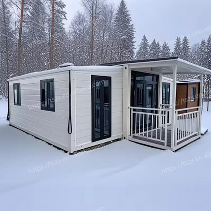 Restaurant 20FT 40 Ft Prefab Steel Prefabricated Sandwich Panel Expandable Living Container House Tiny Homes With Bathroom