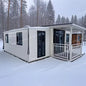 Restaurant 20FT 40 Ft Prefab Steel Prefabricated Sandwich Panel Expandable Living Container House Tiny Homes With Bathroom
