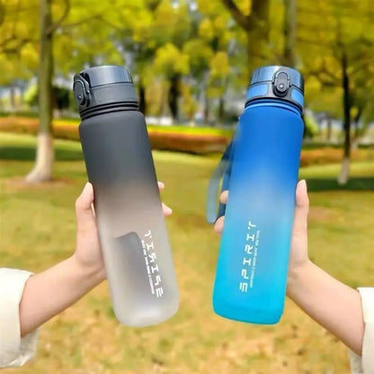 Sports Water Bottle Portable Outdoor Bottle 500ML-1000ML Flip Top Fitness Water Bottle Large Capacity Sports Bottle
