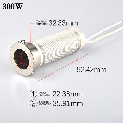 220V 75W100W150W200W300W500W Soldering Iron Core Heating Element Replacement Welding Tool Mica Externally Heating Core