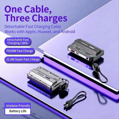 5000mAh Battery Charger Case DIY Power Bank Box PD 20W Fast Charging Portable Battery Charge Storage Box Charger without Battery
