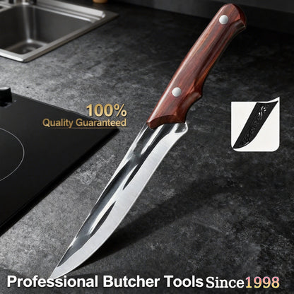 Kitchen knives, forged boning knives, professional high-hardness slaughter knives for the kitchen, Japanese chef's fruit knives