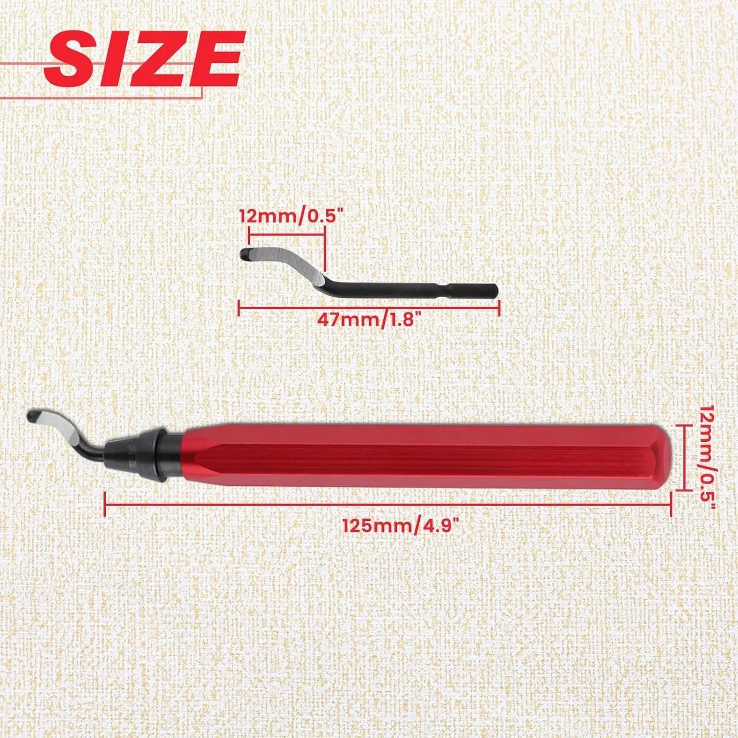 Deburring Tool RB1000 with 10Pcs BS1010 HSS Blades - Deburring Tool for Metal Aluminum Copper Plastic Pipe 3D Printing and Brass