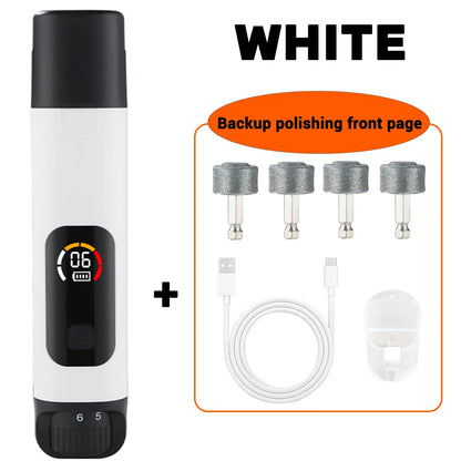 Electric 6-speed adjustable pet nail polisher large/small dog nail clipper 2 LED lights rabbit cat paw nail beauty accessories