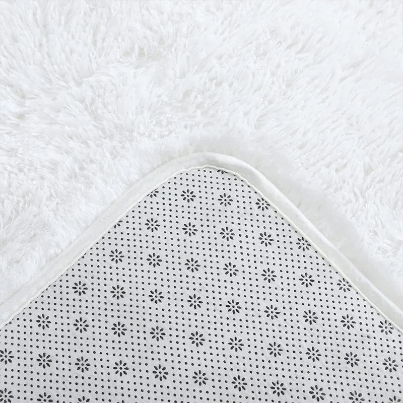 Pink Bedroom Carpet For Children's Room Cute Girls Floor Soft Mat Living Room Decoration White Fluffy Large Kids Bedside Rugs