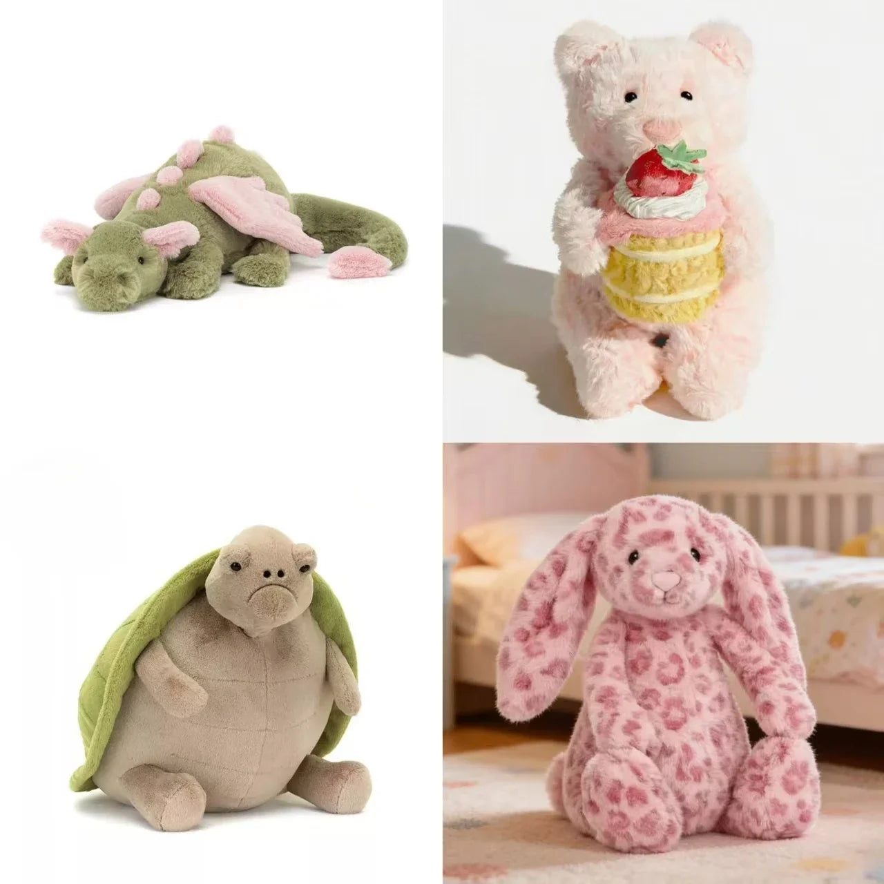 2026 New Spring Series Plush Toy Barcelona Bear Narcissus Aromatherapy Soothing Bonny Real Fur Series Bonny Bunny
